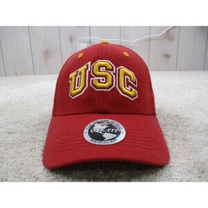 USC Trojans Hat Cap Fitted Adult One Size Red Yellow College Football Mens